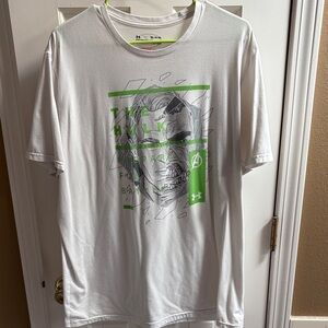 Under Armour White and Green Marvel Character Hulk Graphic Tee